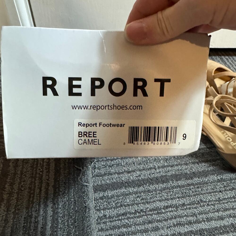 Report Bree Camel Faux Suede Pointed Toe Flats Si… - image 6